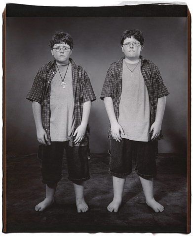 Casey and Corey Washer (from the Twins Series), 2001, Unique polaroid