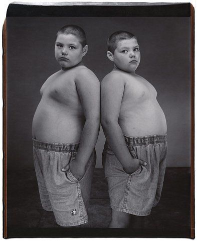 Spencer and Skyler Szbkowski (from the Twins Series), 2001, nique polaroid