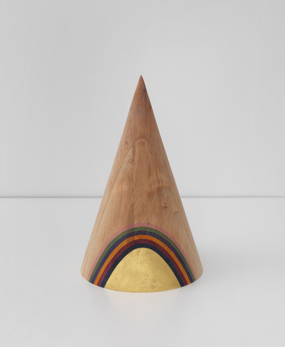 Untitled (Kegel gross), 2011, Painted wood