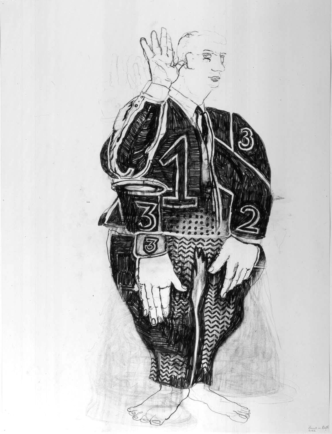 Suspect, 2002, Graphite on paper
