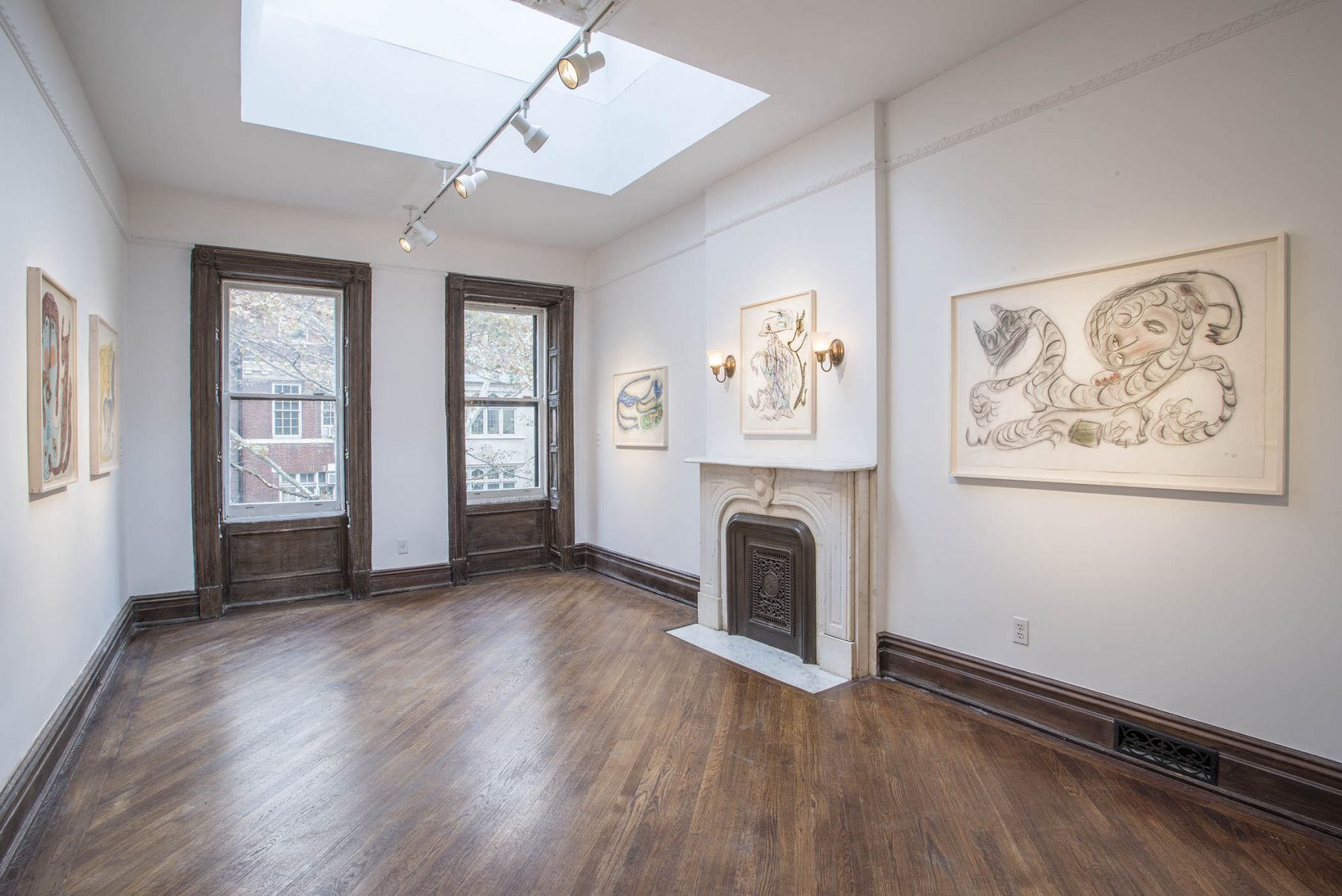 Works on Paper (Installation View), 118 East 64th Street, 2015