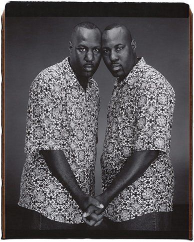 Shane and Shawn Riggins (from the Twins series), 2001, Unique polaroid