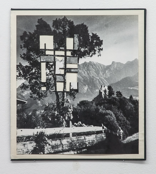 collage on a book cover by German contemporary artist Bjorn Braun