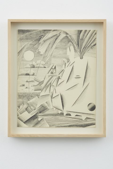 Jonah and the Whale #1, 2012, Graphite on paper