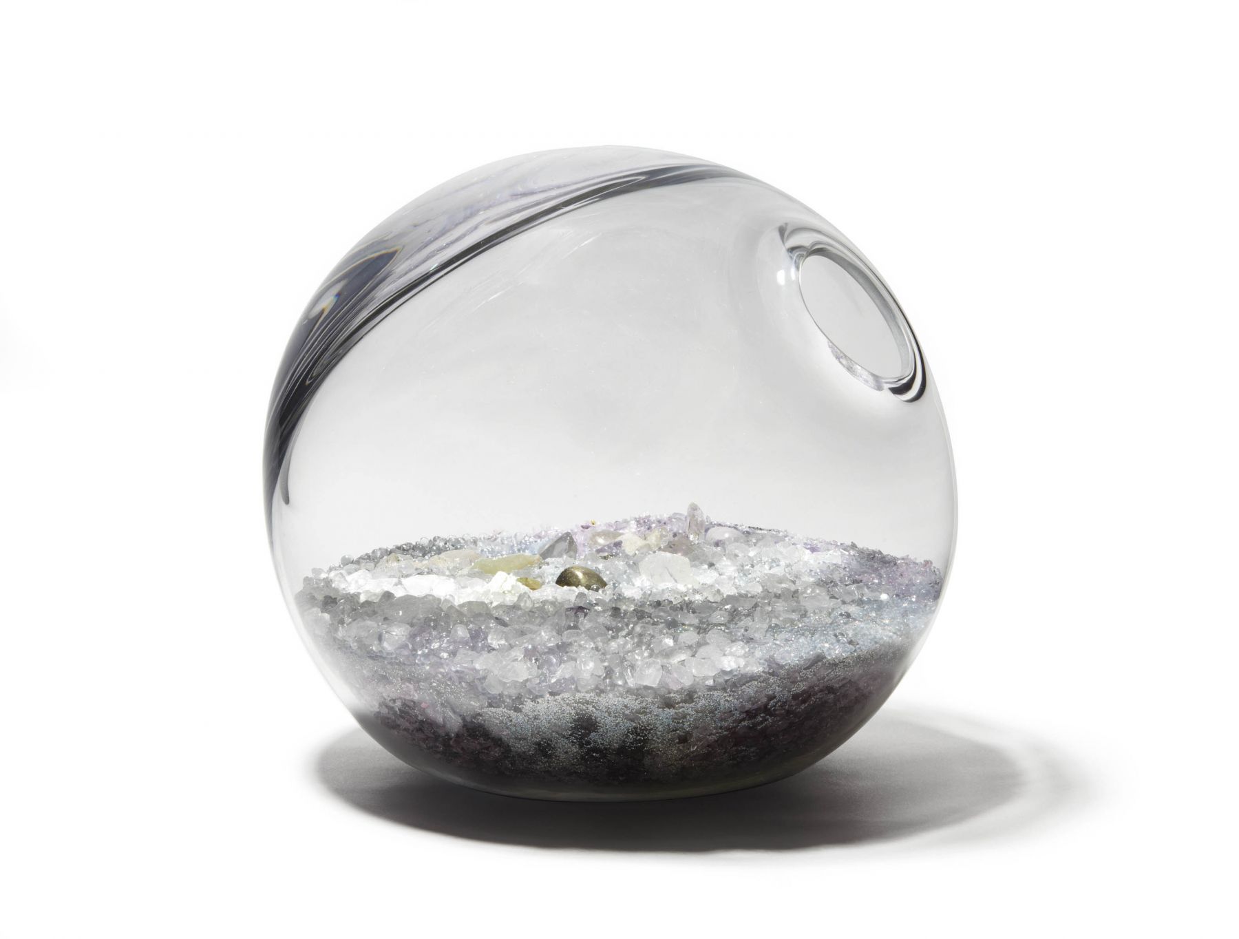 orb with crystals by paula hayes