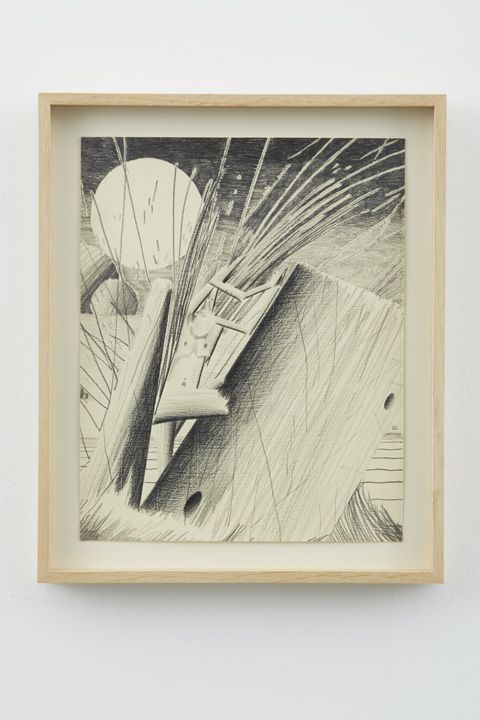Jonah Spewed From the Whale #2, 2012, Graphite on paper