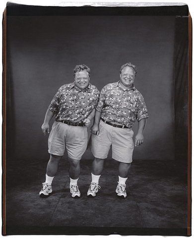 Jim and Jeff Thiel (from the Twins Series), 2001, Unique polaroid