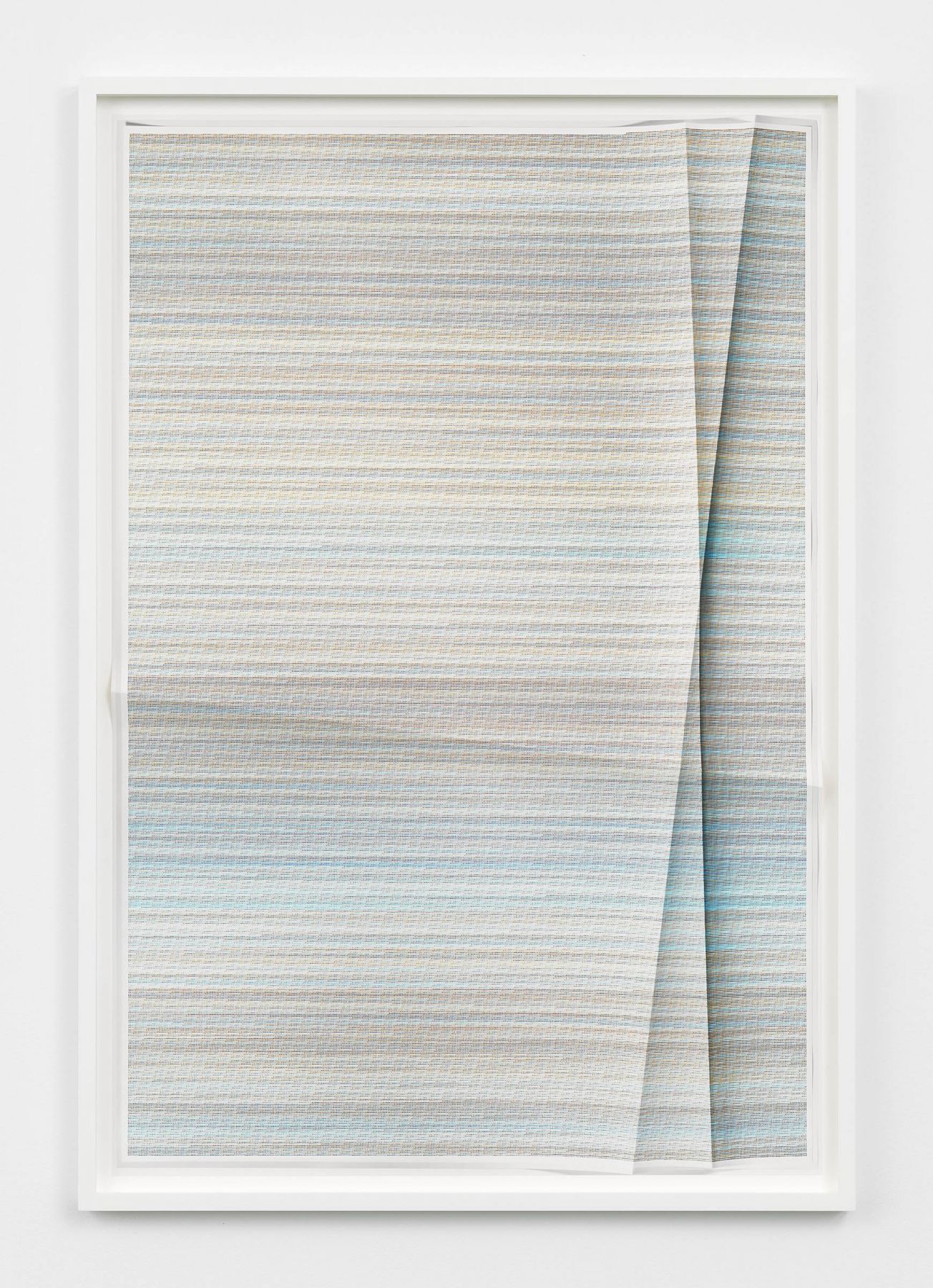 a creased or folded print made by the artist John Houck