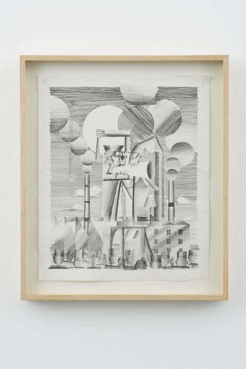 Factory Preacher, 2012, Graphite on paper