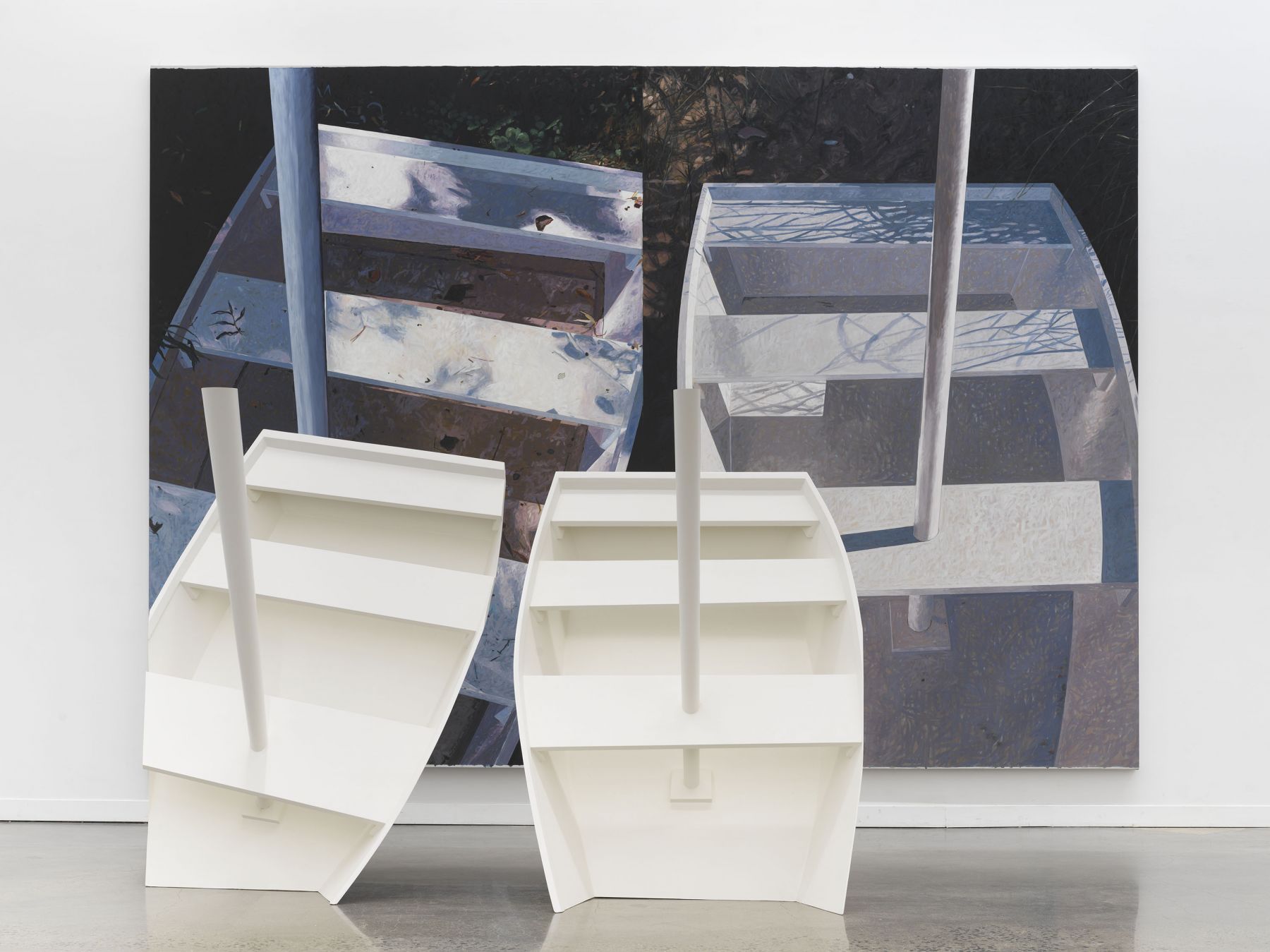 a sculptural artwork by Jennifer Bartlett on view in an exhibition