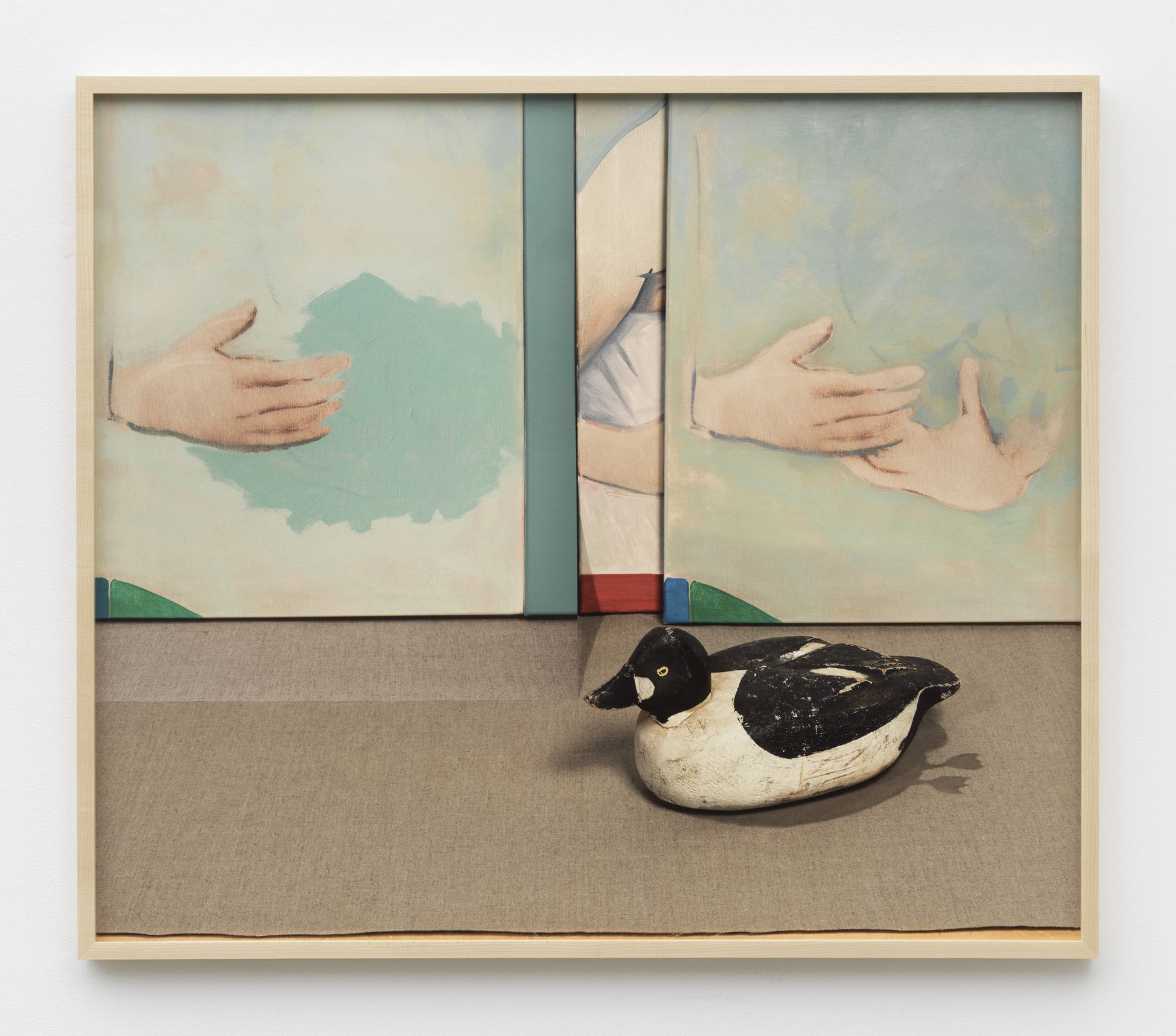 a print by John Houck on view at a gallery in Chelsea New York