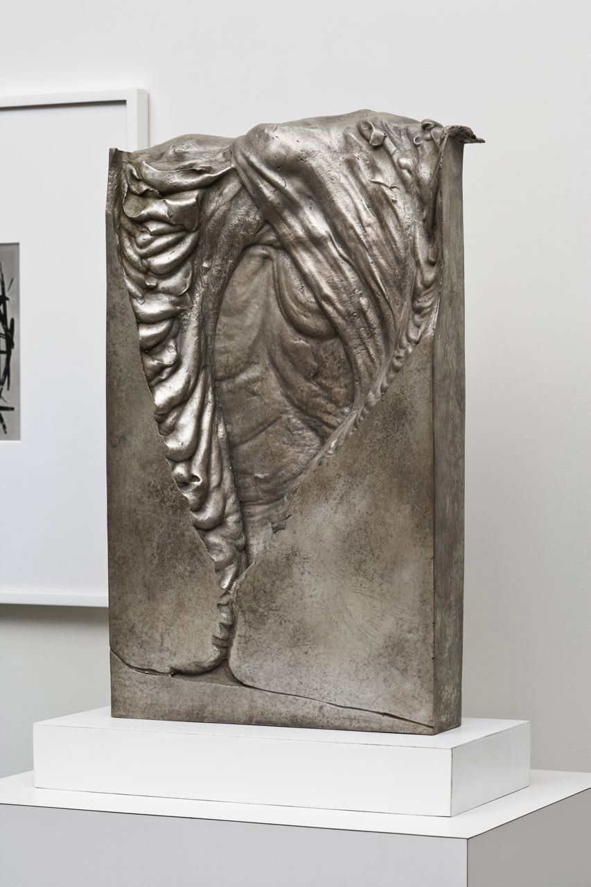 rectangular bronze sculpture by anthony pearson