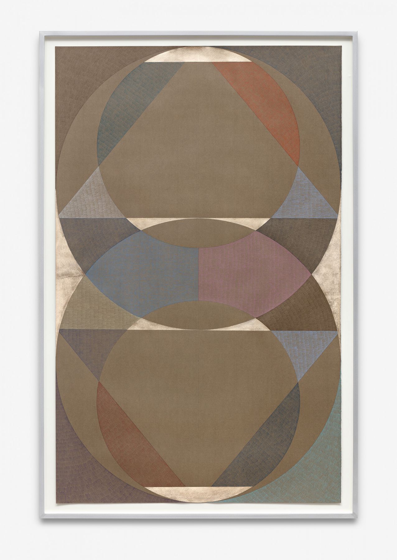 Untitled, 2017 Gold leaf and colored pencil on handmade paper