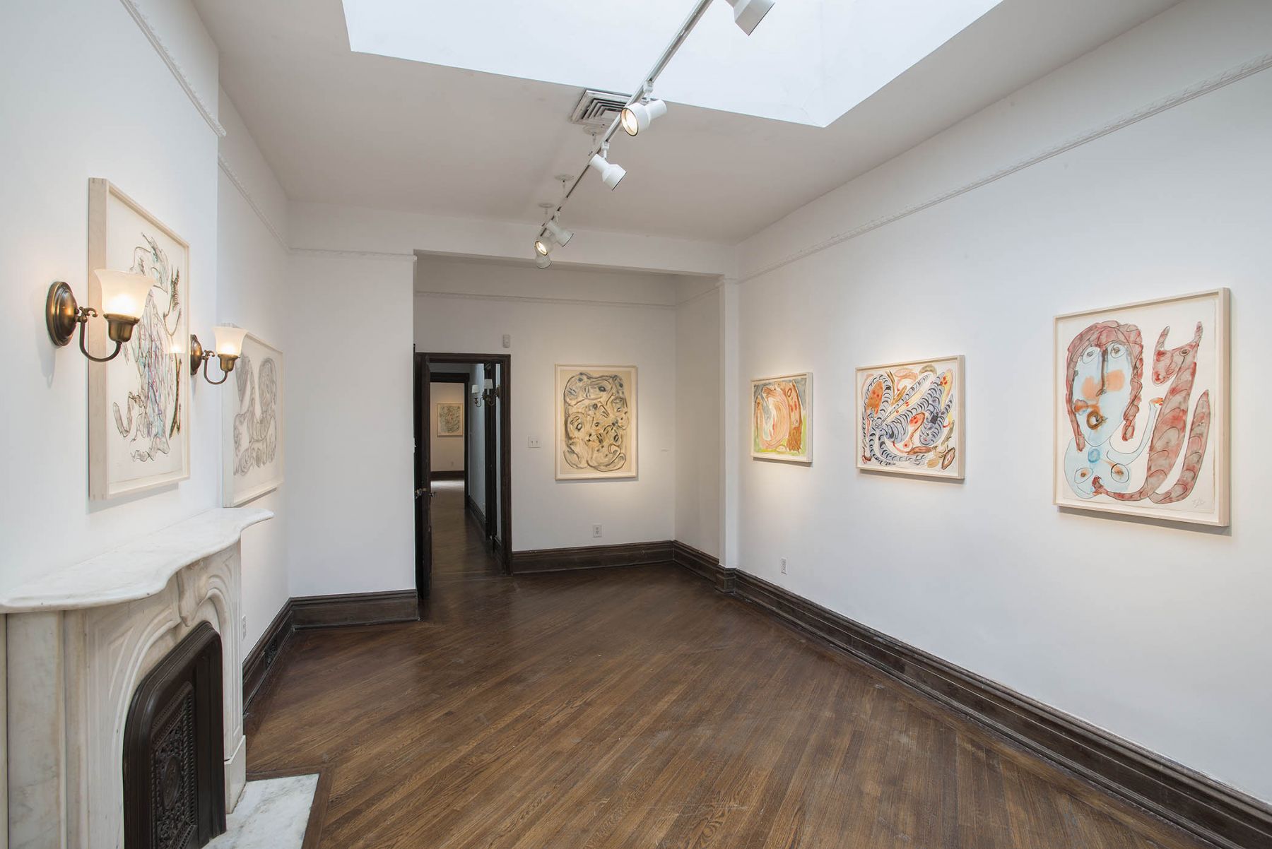Works on Paper (Installation View), 118 East 64th Street, 2015