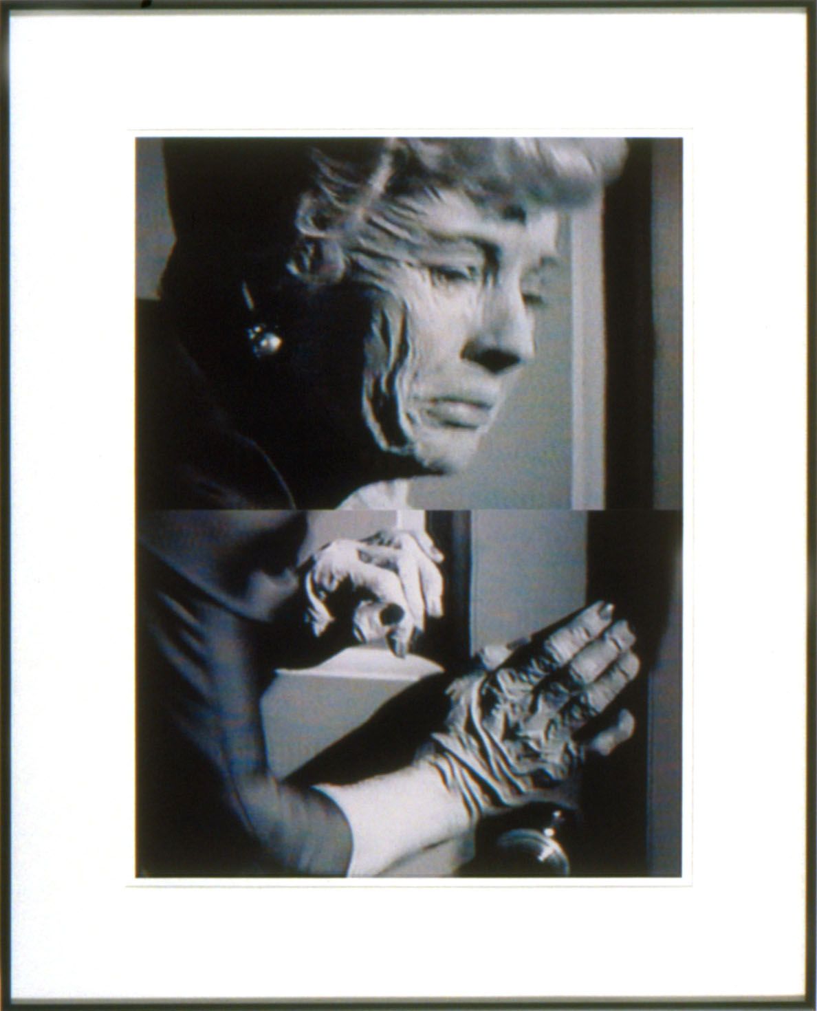split portrait of an elderly woman by john waters