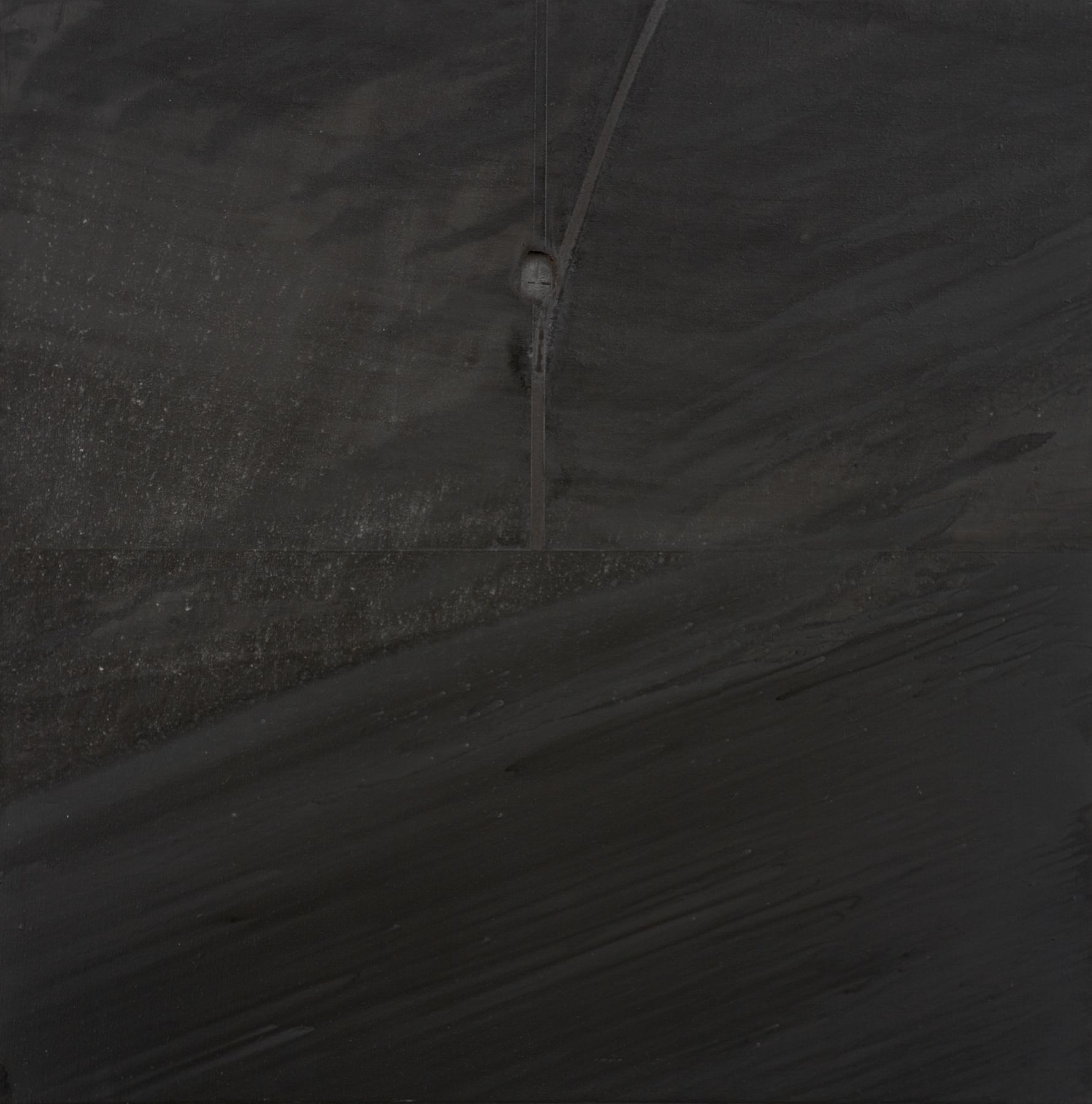 a black abstract painting by barnaby furnas for sale in nyc