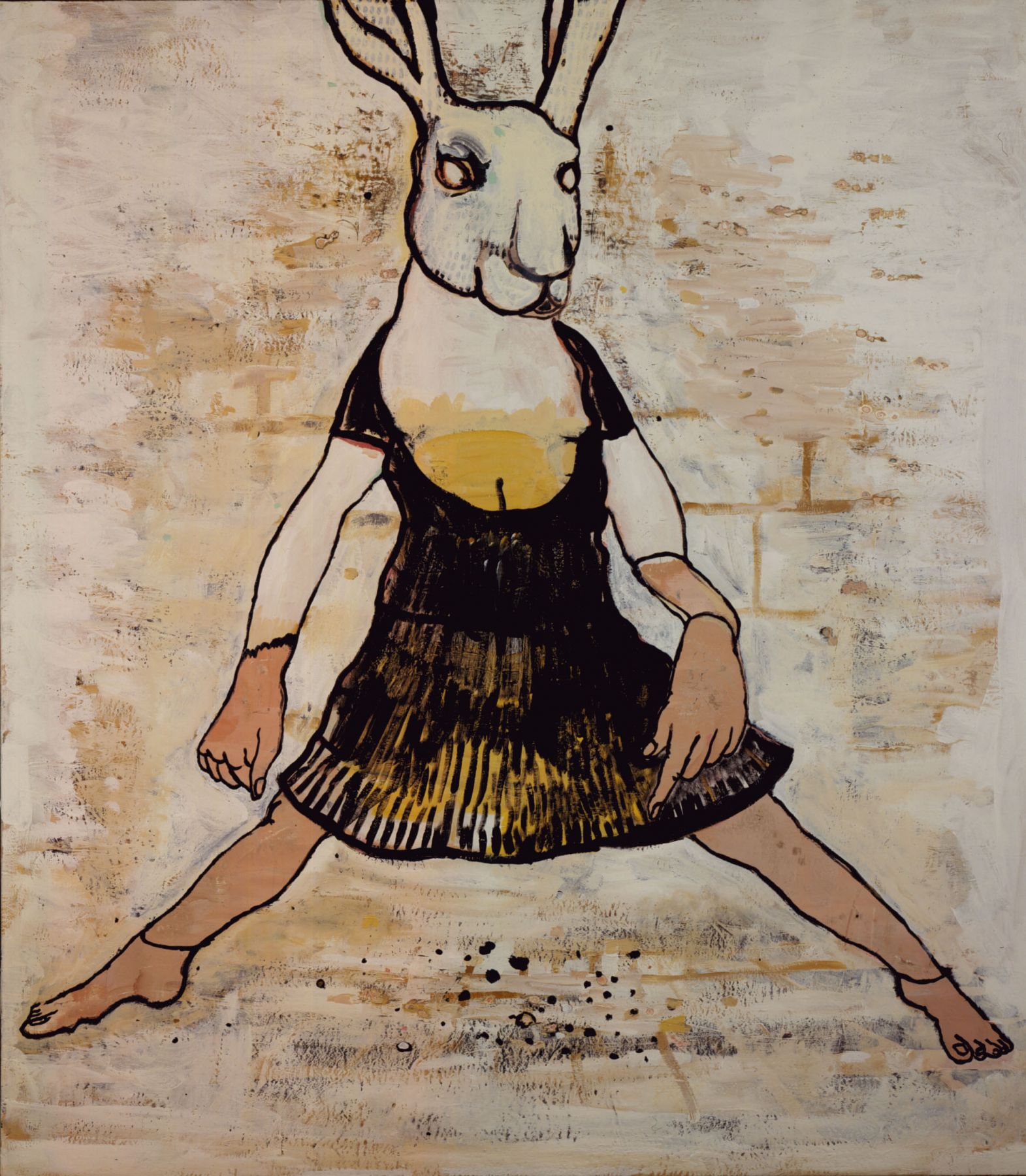 bunny in a dress by hannah van bart