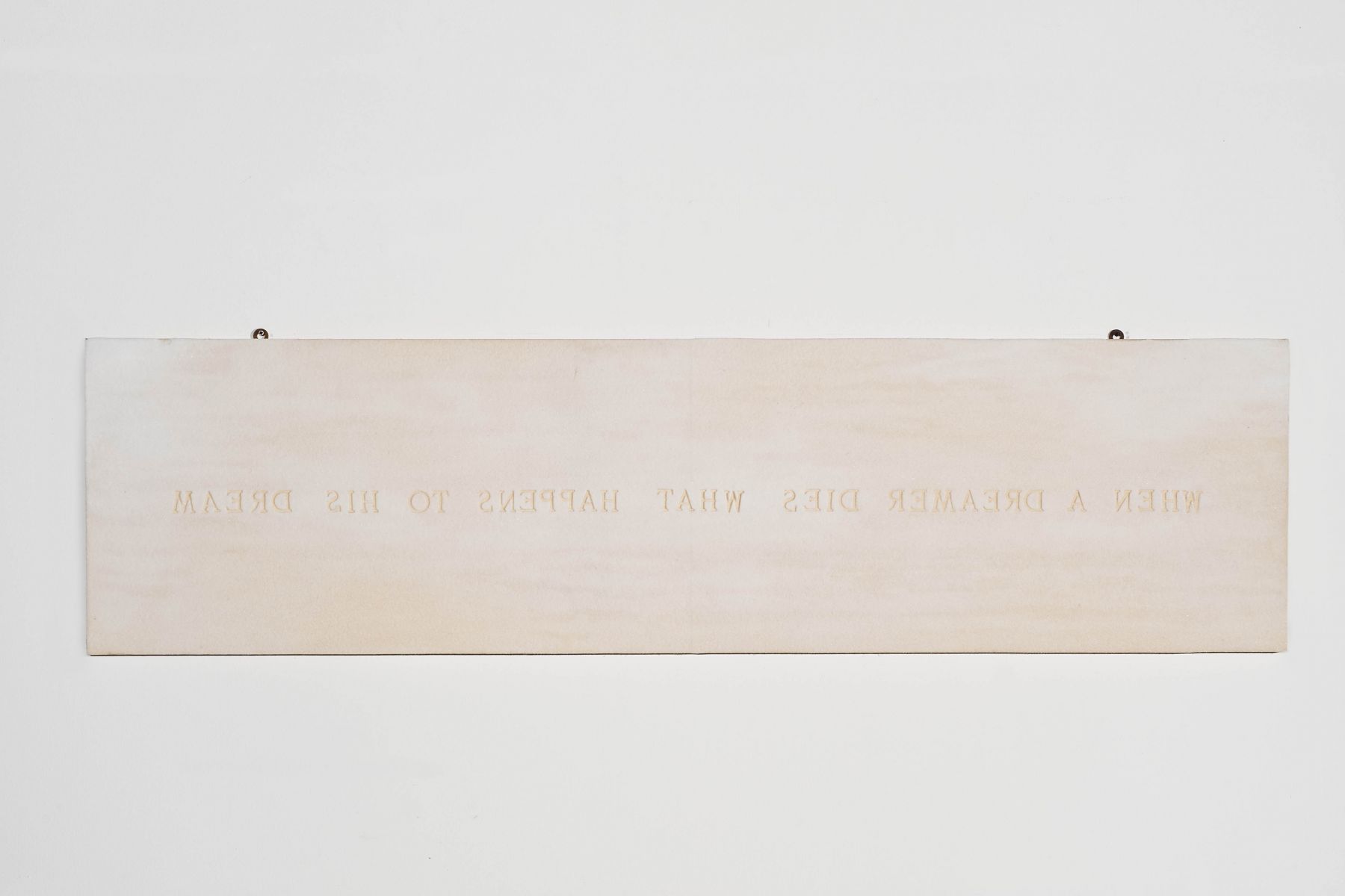 Pier Paolo Calzolari, When a dreamer dies what happens to his dream, 1982