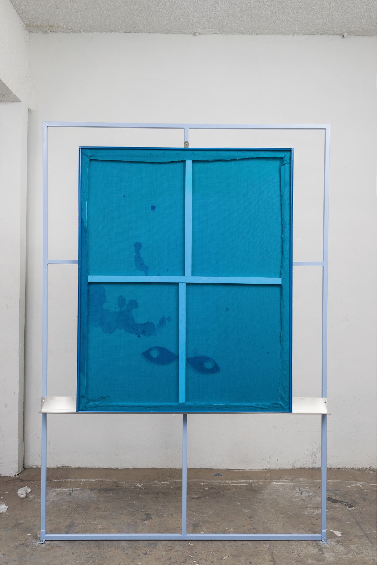 the other side of the grid artwork by dashiell manley on exhibition in chelsea