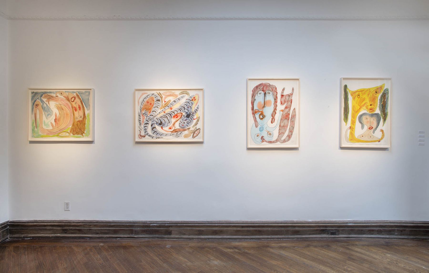 Works on Paper (Installation View), 118 East 64th Street, 2015