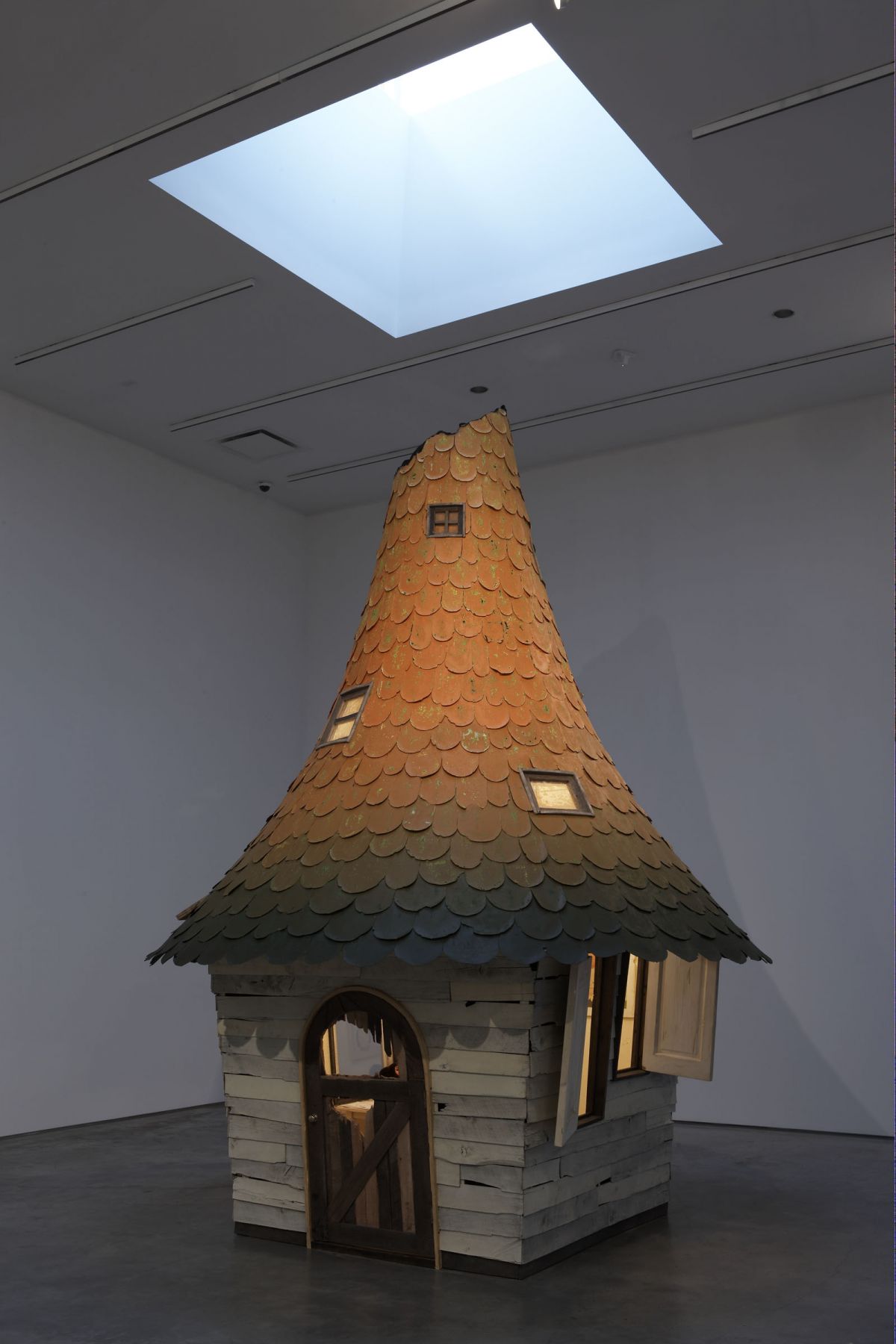 house with orange roof by yoshimoto nara