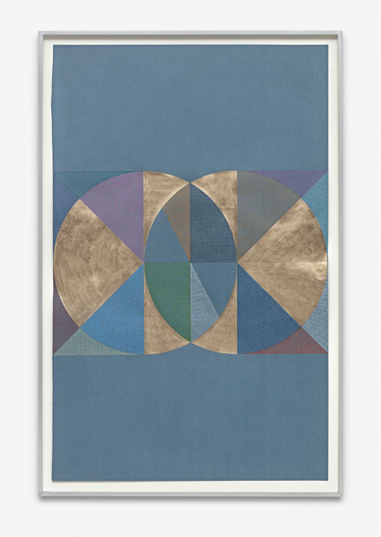 Untitled, 2017 Gold leaf and colored pencil on handmade paper
