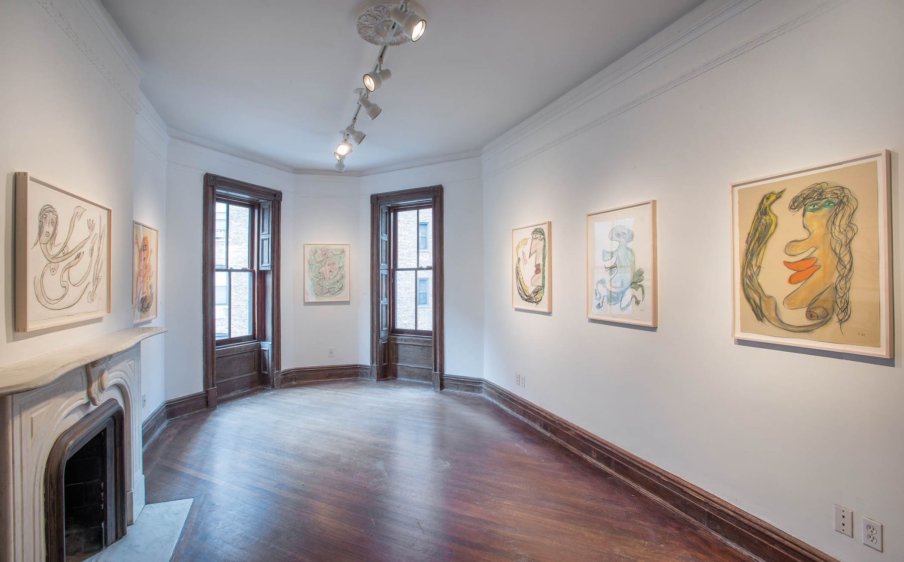Works on Paper (Installation View), 118 East 64th Street, 2015
