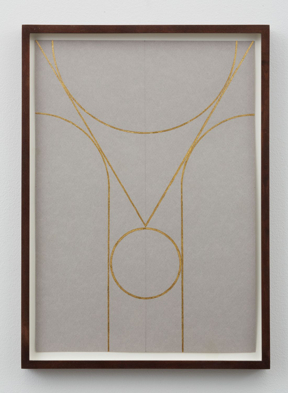 Untitled, 2012, Gold leaf, color pencil on paper