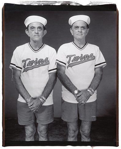 Walter and David Oliver (from the Twins series), 2001, Unique polaroid