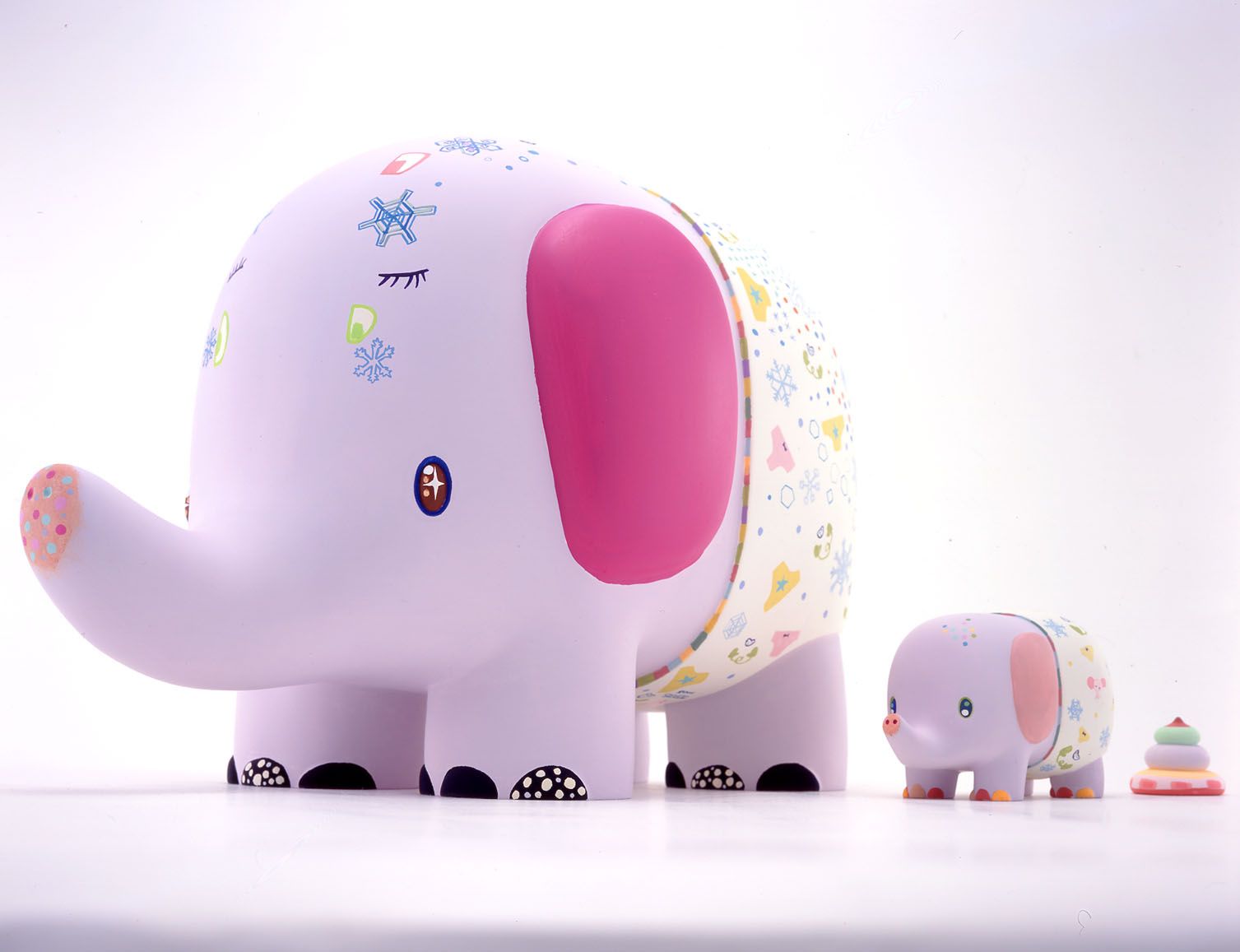 pair of purple elephants by chinatsu ban