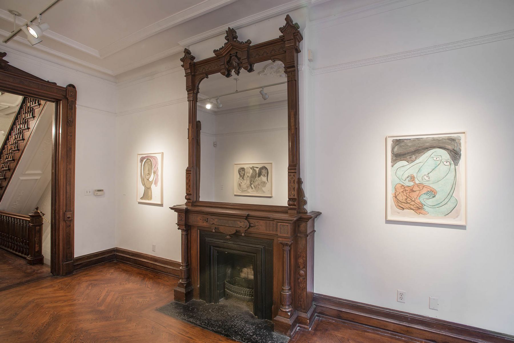 Works on Paper (Installation View), 118 East 64th Street, 2015
