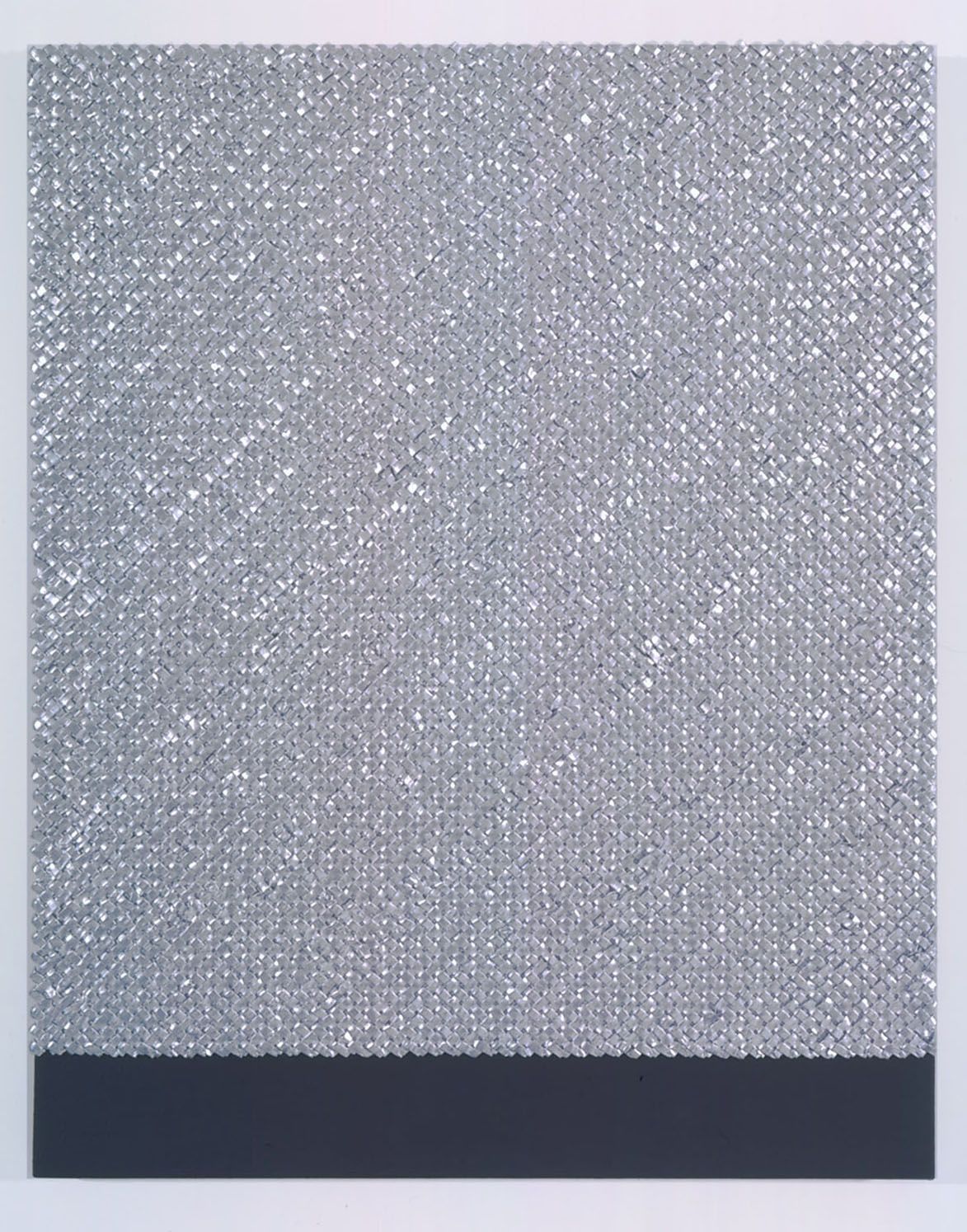 Grey square piece by donald moffett