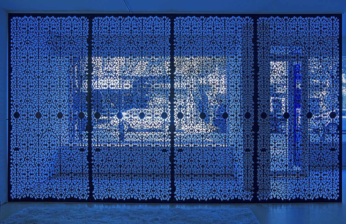 The Blue Lenses (Installation View), 20 Clinton Street, 2015