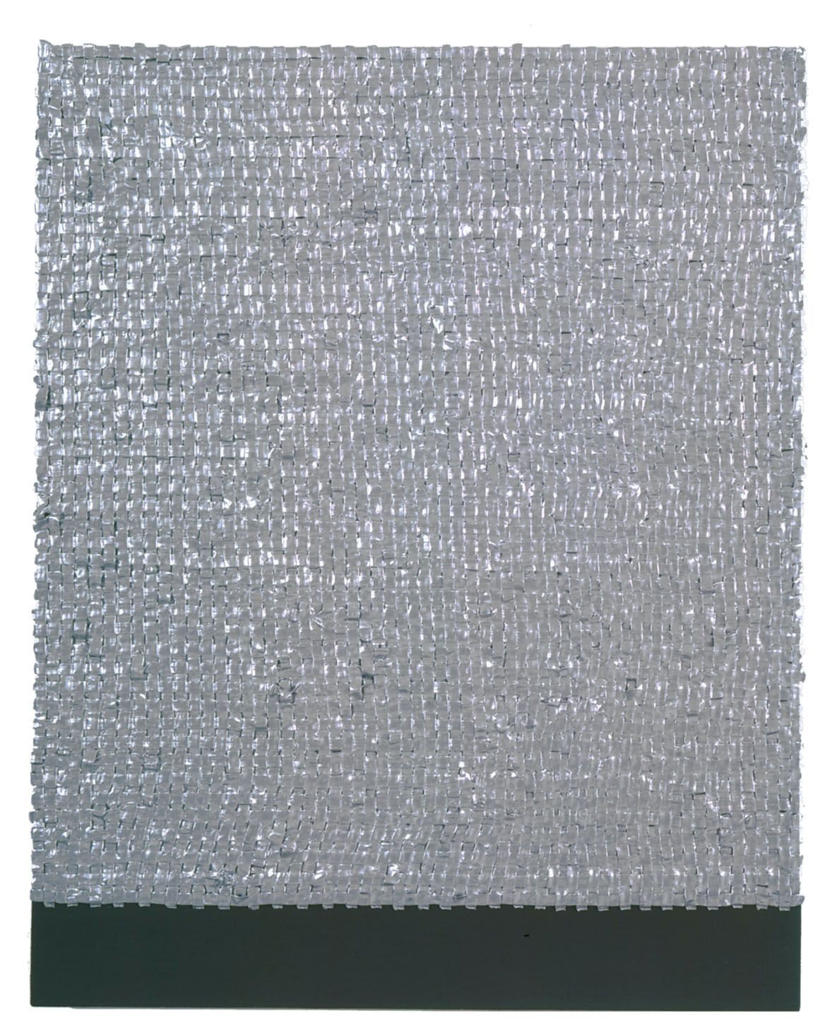 Grey square piece by donald moffett