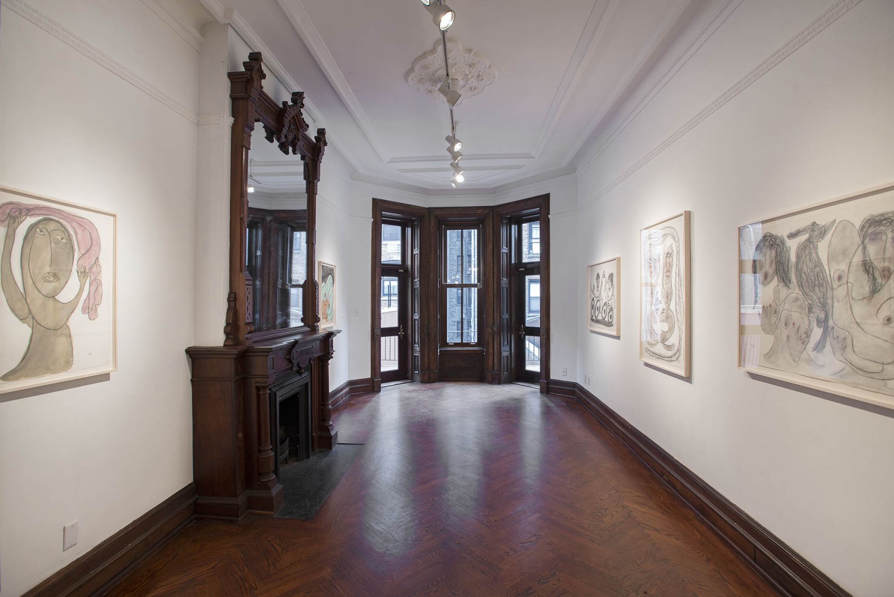 Works on Paper (Installation View), 118 East 64th Street, Uptown, 2015