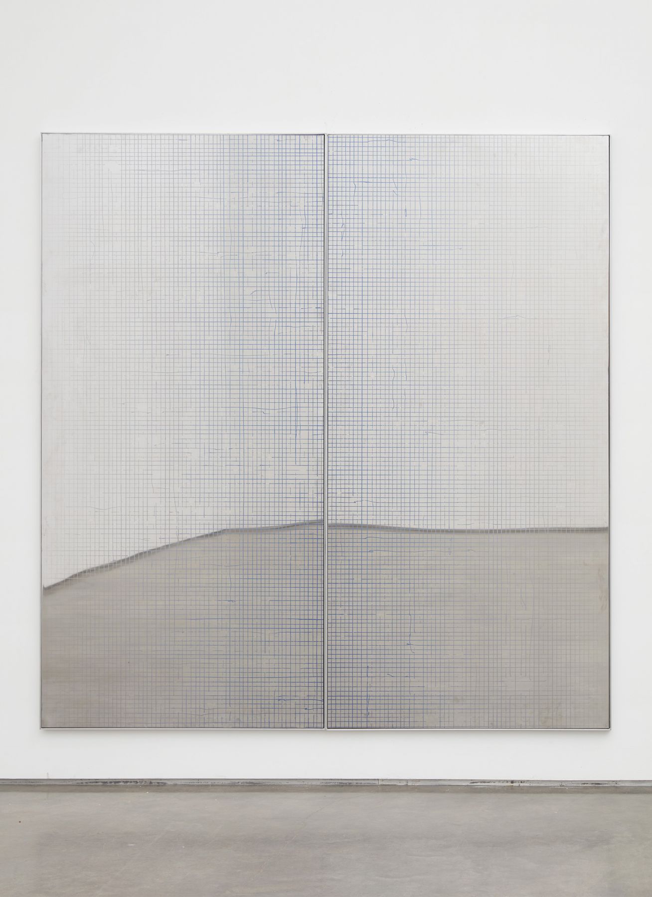In Search of the Miraculous (Surface Support), 2015, UV curable ink on mirror polished steel; artist's frame