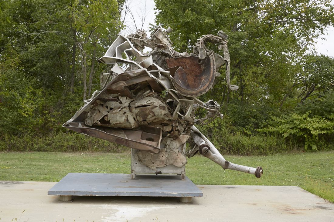 Fishkill, 1995, Cast stainless steel with carbon steel