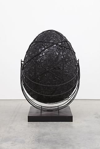 The Beginning of the World 1929-2009, 2009, Foam, steel, latex, rope, plastic and glass beads