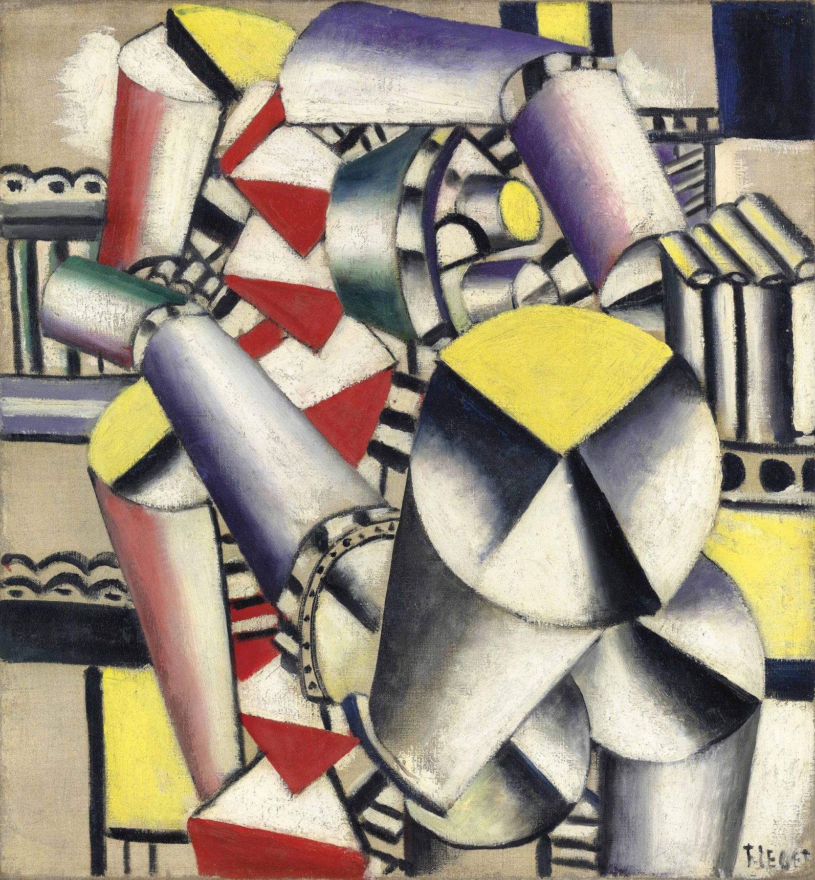 Fernand Leger, Les Cylindres Colorés, 1918