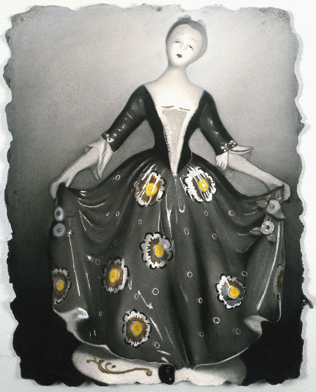Susan Hauptman, Still Life (Rainbow's End, Staten Island No. 1), 2008-2009, charcoal on Twinrocker paper, 22 1/2 x 17 1/2 inches