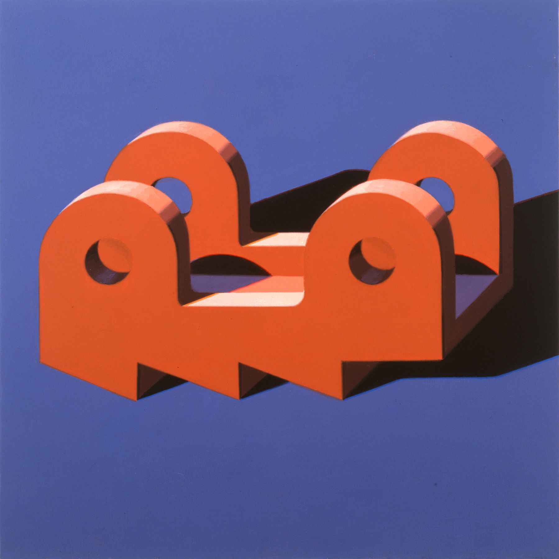 Robert Cottingham, Component IXX, 2005, gouache on paper, 5 1/2 x 5 1/2 inches