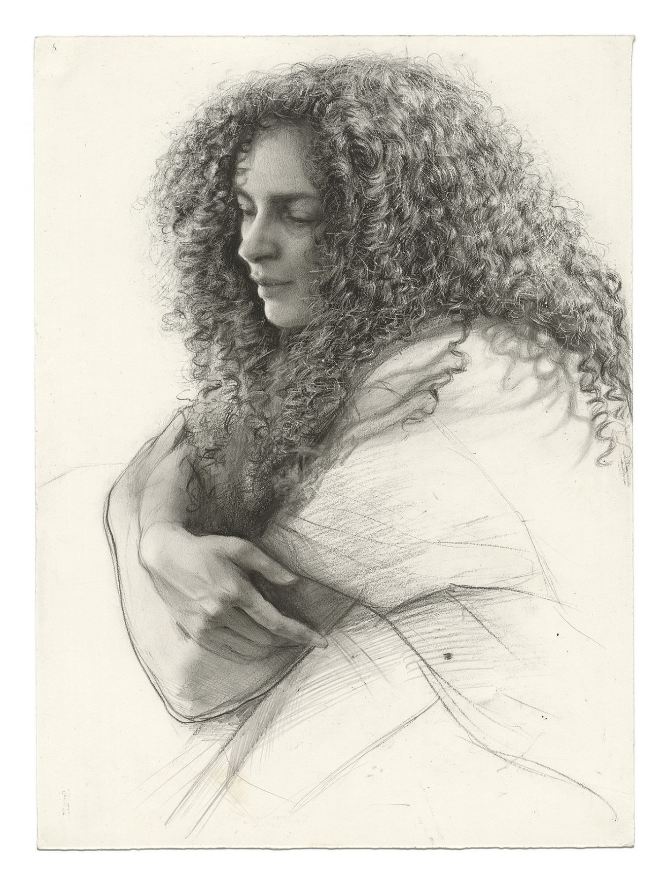 Steven Assael, Ava (SOLD), 2008, graphite on paper, 13 1/2 x 10 inches