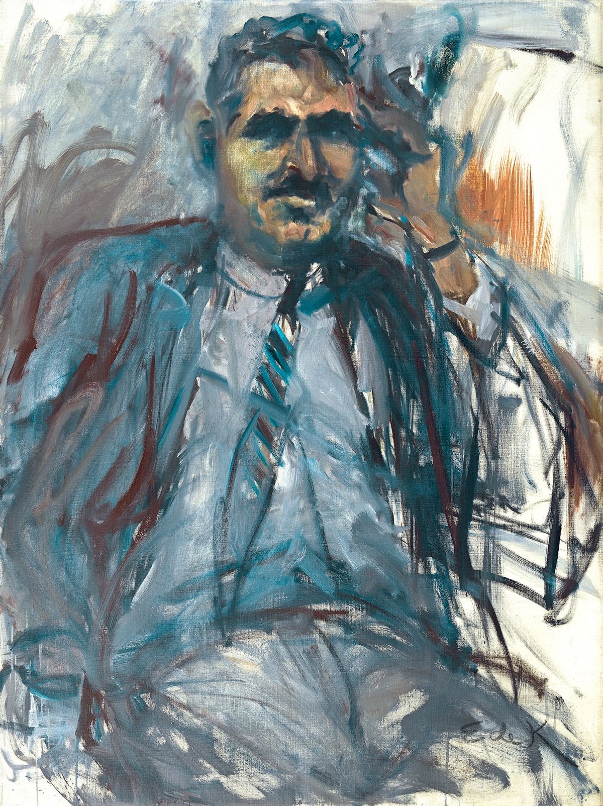 Elaine de Kooning, Harold Rosenberg #2, 1967 oil on canvas 48 1/4 x 36 inches