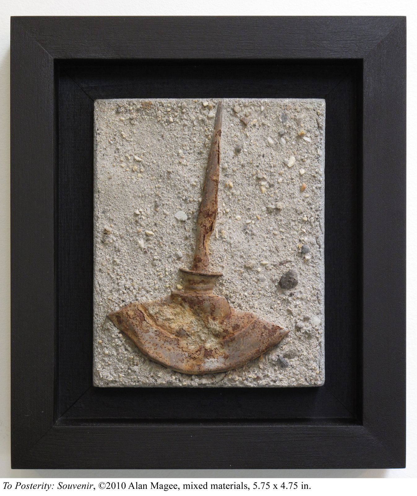 Alan Magee, To Posterity: Souvenir, 2010, mixed media, 5.75 x 4.75 inches