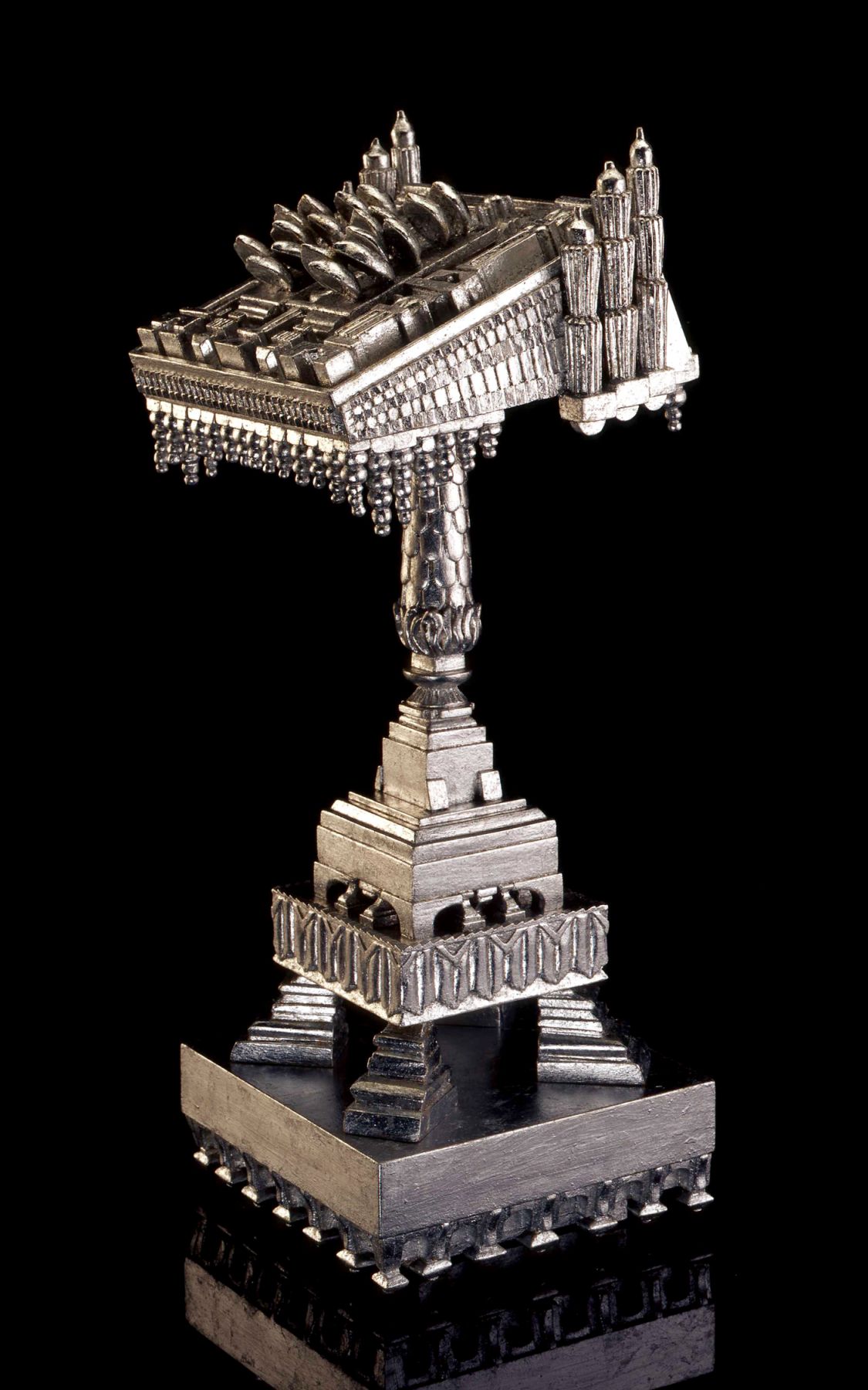 Holly Lane, The Poet's Lectern, 2009, gilded basswood, 22 3/4 x 9 x 9 inches, Crate Dimensions: 32 x 31 x 37 inches, 150 lbs