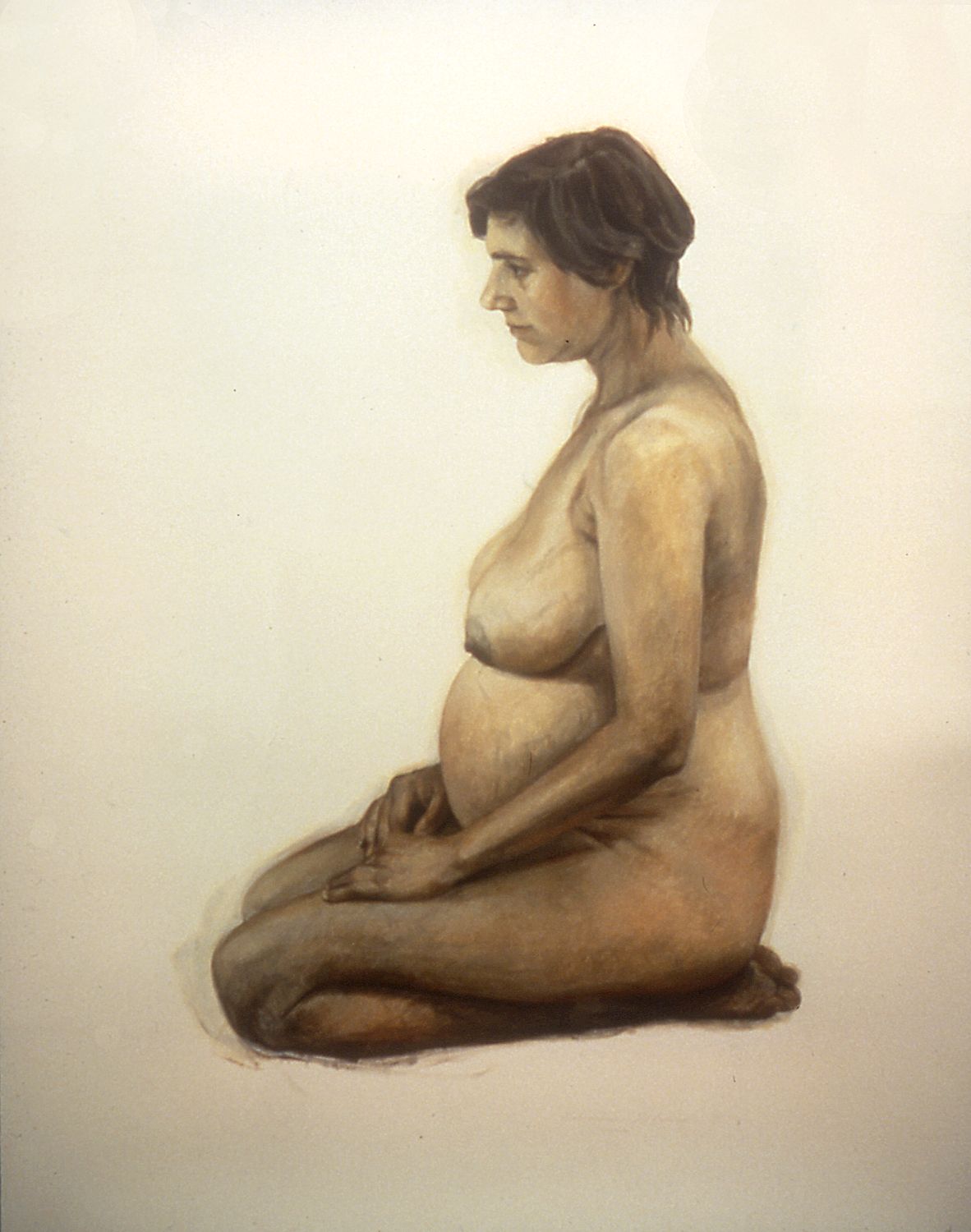 Lisa Bartolozzi, She: Wisdom Series Study, 1997, acrylic paint, charcoal & acrylic medium on paper, 37 x 26 inches