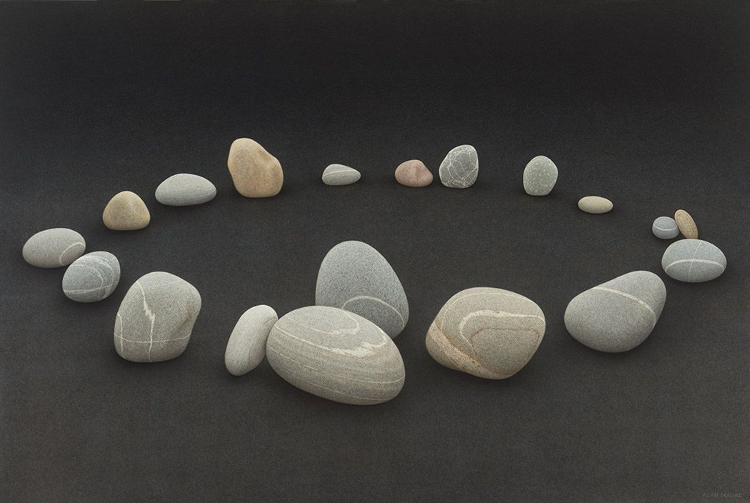 alan magee, Surround (for Barry), 2015, acrylic on canvas, 43 x 64 inches