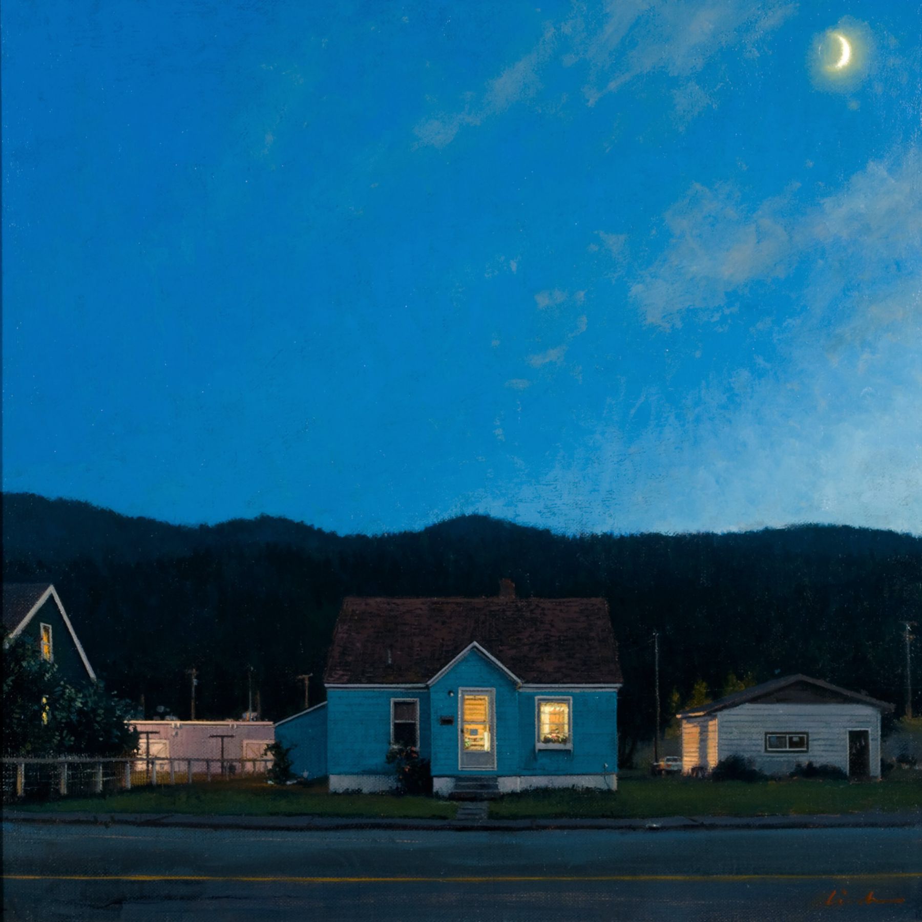 Linden Frederick, Idaho (SOLD), 2007, oil on panel, 12 1/4 x 12 1/4 inches