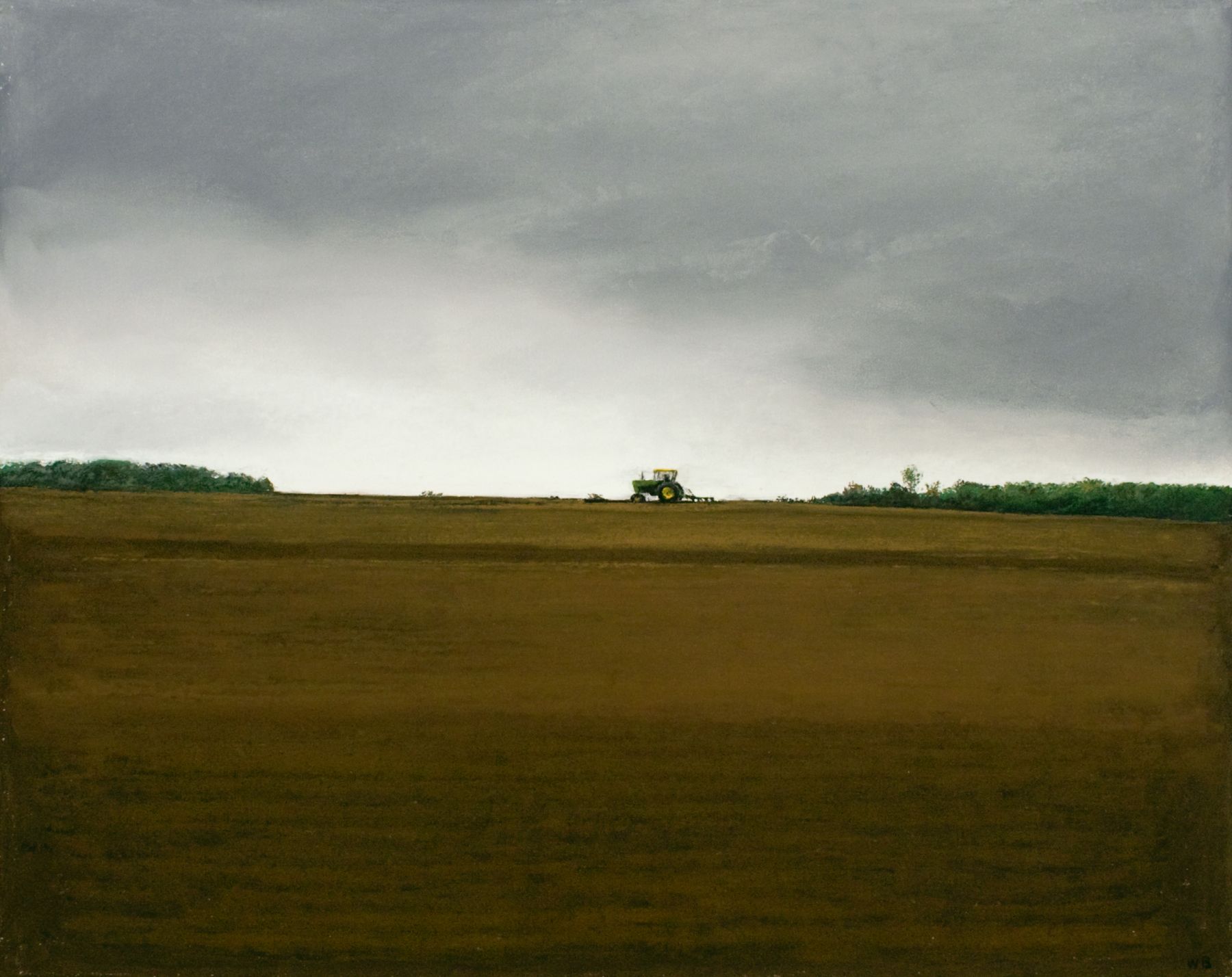 william beckman, John Deere 3, 2014, pastel on paper, image: 24 x 20 inches, paper: 26 x 30 inches