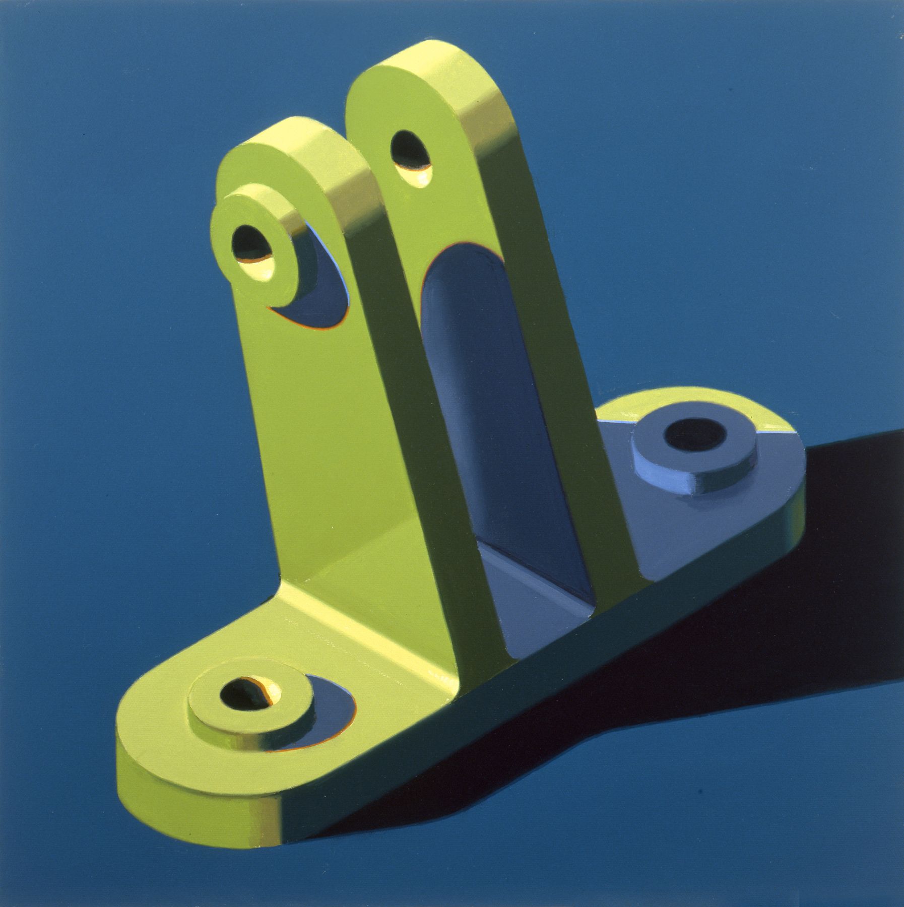 Robert Cottingham, Component II, 2005, gouache on paper, 5 1/2 x 5 1/2 inches